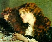 Gustave Courbet den vackra irlandskan oil painting on canvas